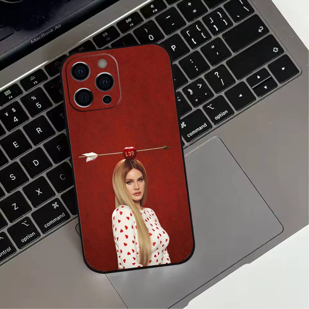 Чехол для телефона L-Lana D-Del Rey для iPhone 17,16,15,14,13,12,11 Plus,Pro Max,XS, Мягкий силиконовый черный чехол