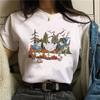 Versatile Cartoon Frog Funny Print Short Sleeve Womens Tshirt Round Neck Loose Spring Summer Womens Short Sleeve Tshirt Hara