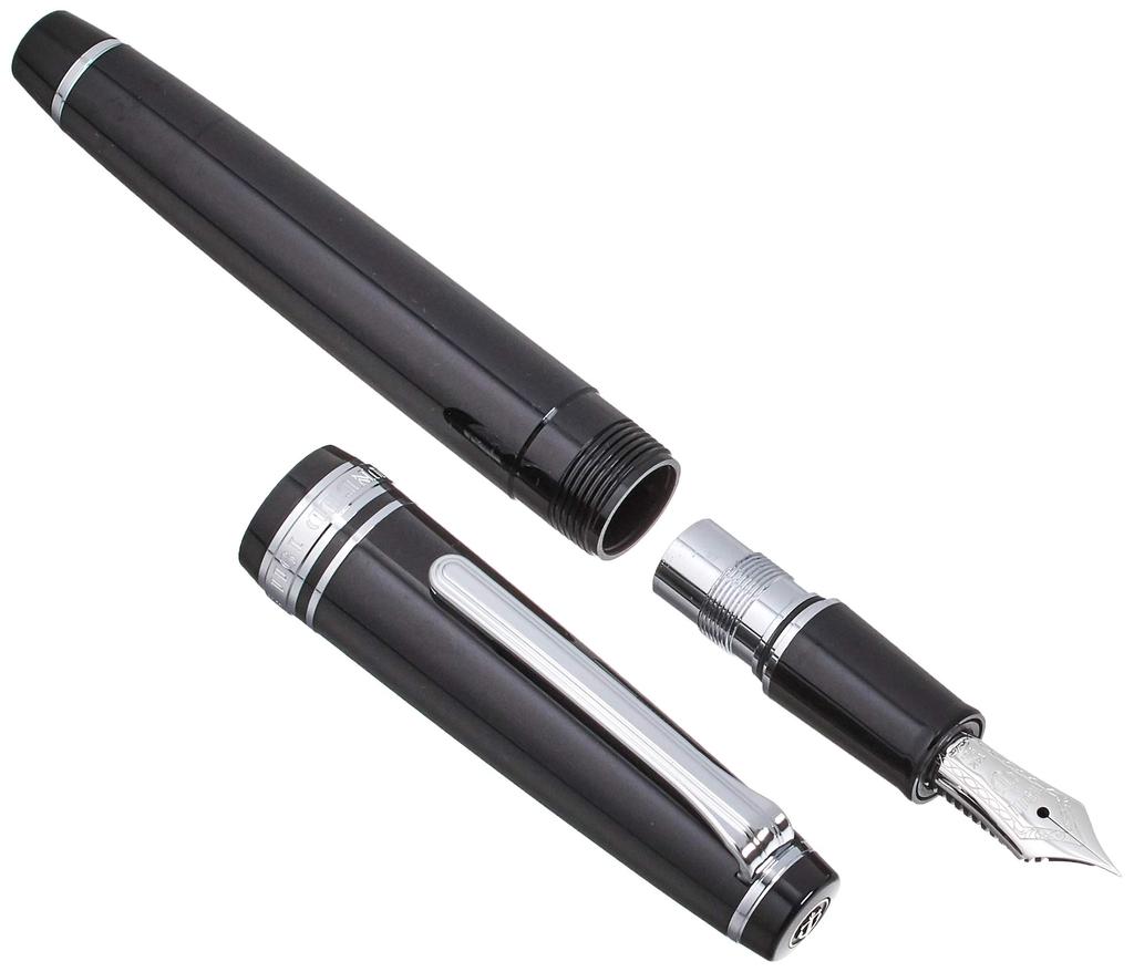 Sailor fountain pen Professional Gear Slim Silver Black Extra Fine ef 11-1222-120 (дополнительный штраф)