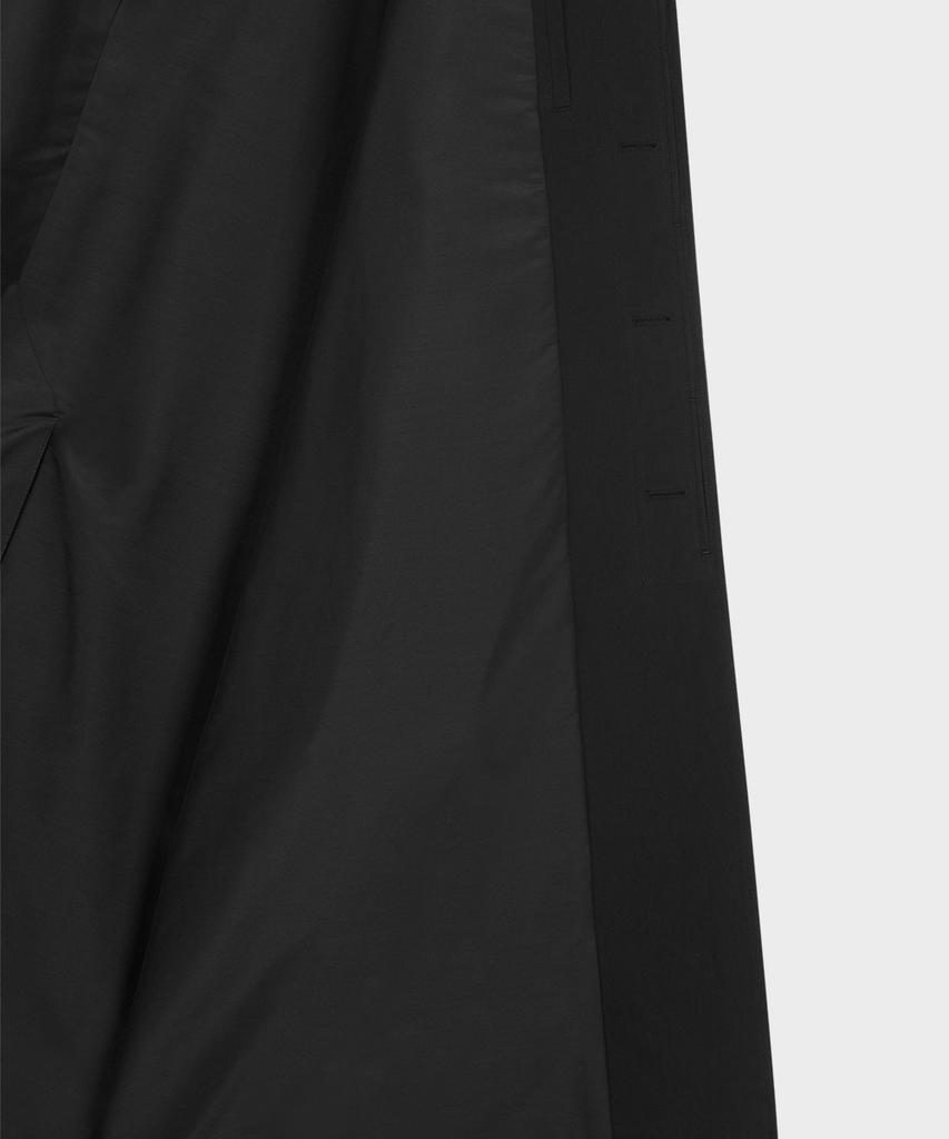 Taildern Tailored Balmacaan Long Coat Black