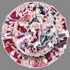50 Pictures of Haruno Sakura Graffiti Stickers Personalized Cartoon Japanese Comic Decoration Mobile Suitcase Stickers