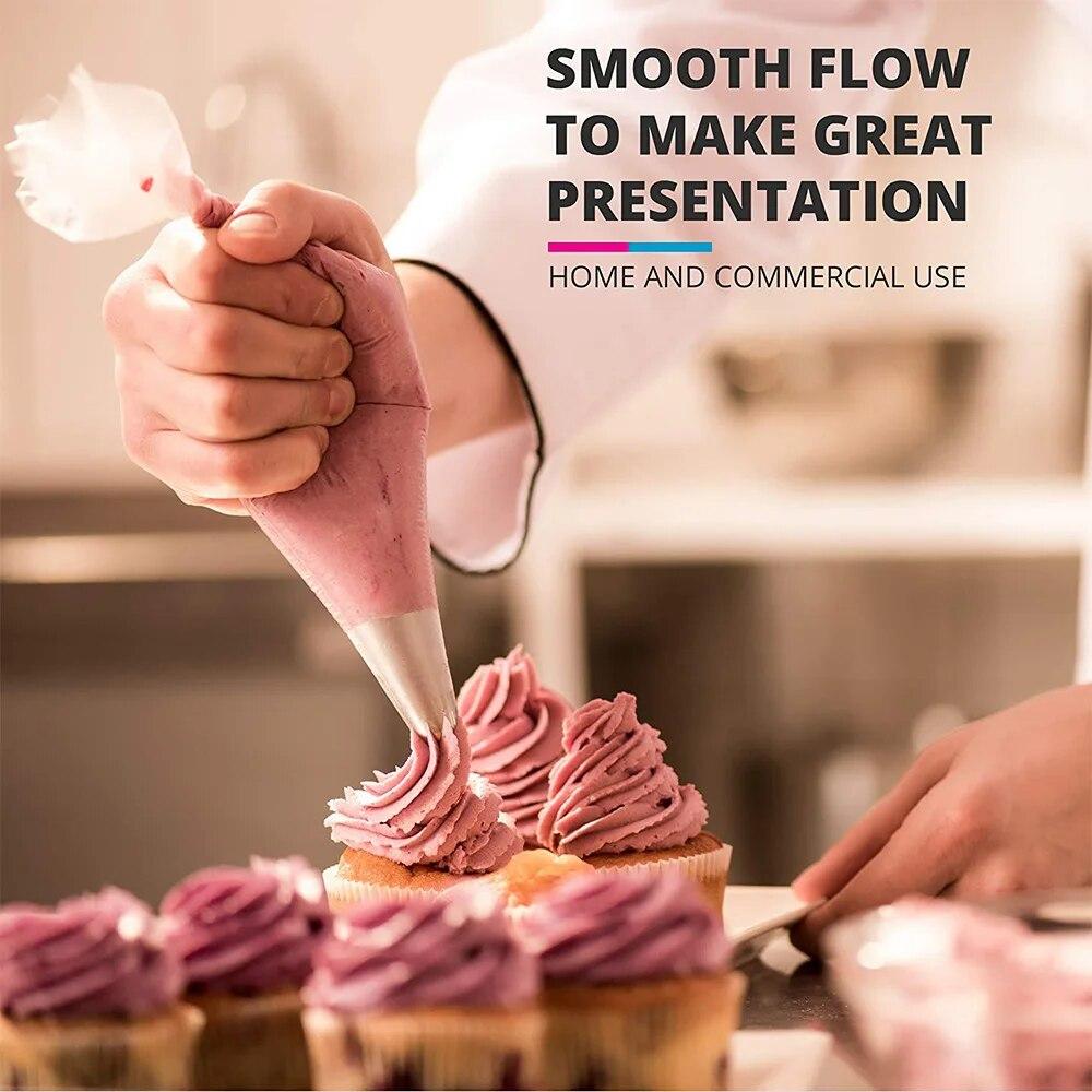 100 шт. одноразовый кондитерский мешок, кондитерские мешки, глазурь, помадка, крем для торта, сумка для украшения выпечки, инструменты для выпечки тортов