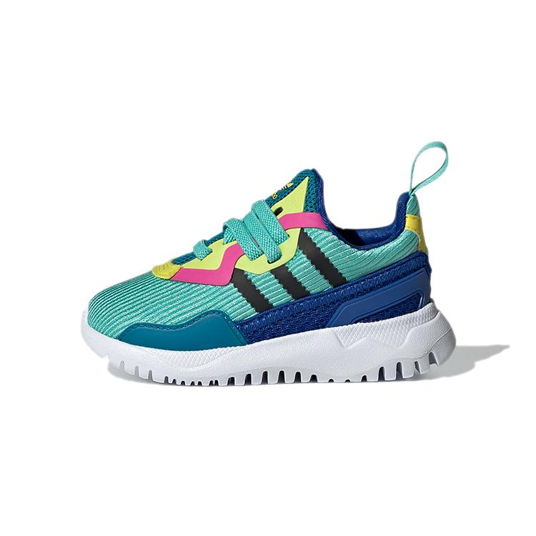Adidas Originals Flex Collection El I Low top Casual Shoes Blue Green Infant And Toddler FX5335