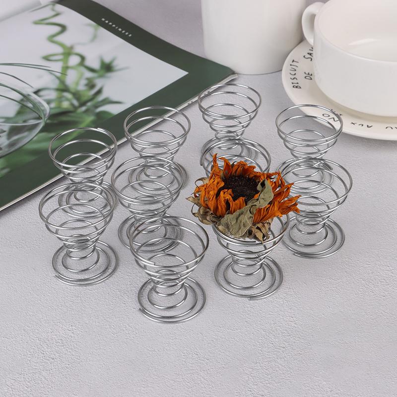 10Pcs Metal Air Plant Stand Container Holder Tabletop Plant Display Rack Vase