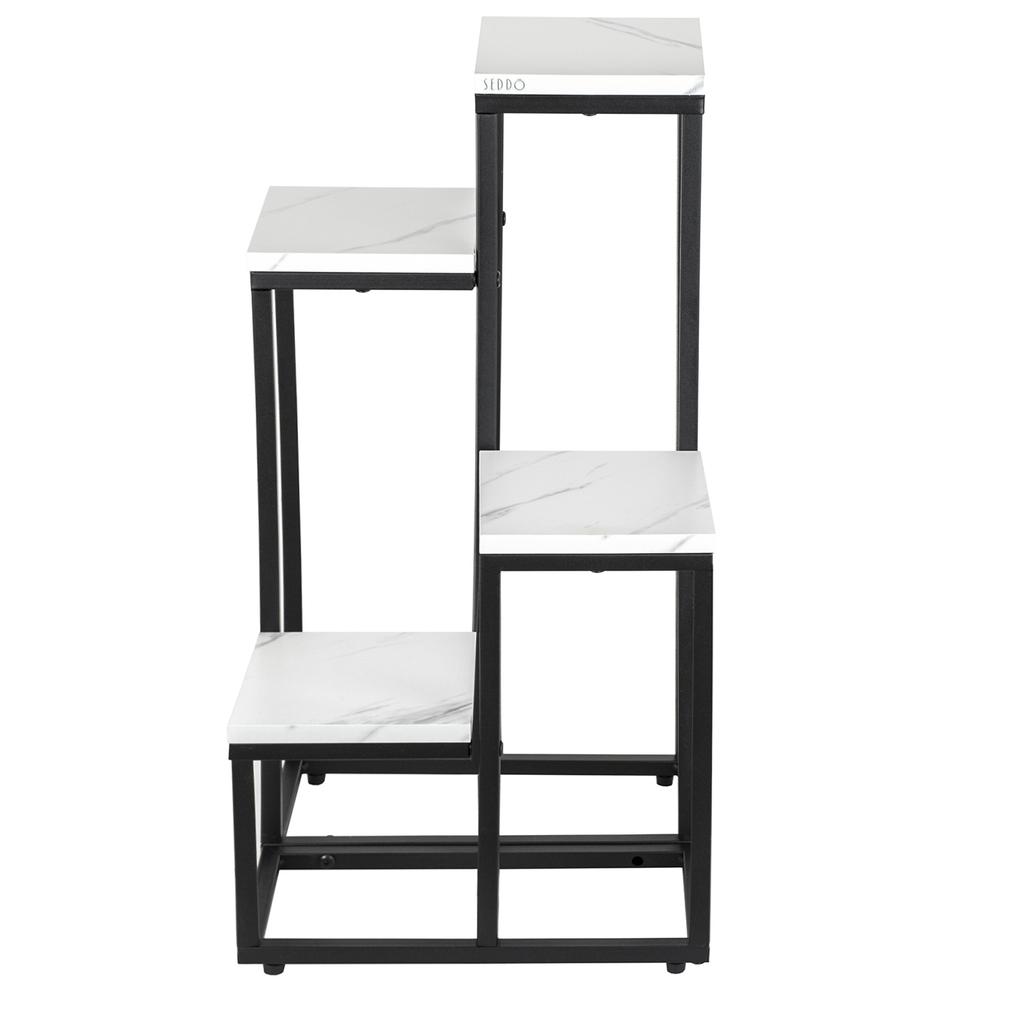 Standing flower stand, flower rack, plant pots, 4 shelves, loft style