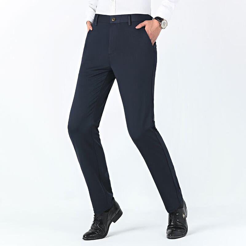 Мужские брюки Langsha в стиле business casual прямого кроя