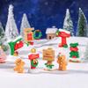 Simulation Micro Landscape Christmas Decorations Resin Road Sign Diy Fairy Garden Ornament Dollhouse Crafts Miniature Decoration