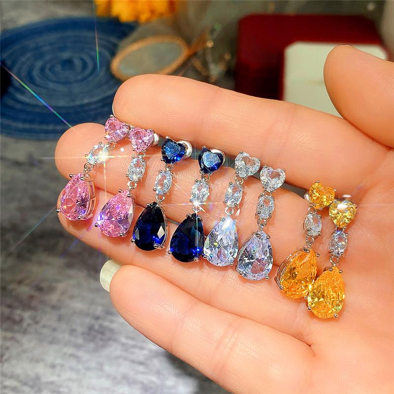 BELLA BOX Простые элегантные серьги-капли для женщин, свадебные аксессуары для любви, эстетические женские висячие серьги, необычный подарок, модные украшения