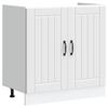 Lucca 2 Piece White Washbasin Cabinet with Door