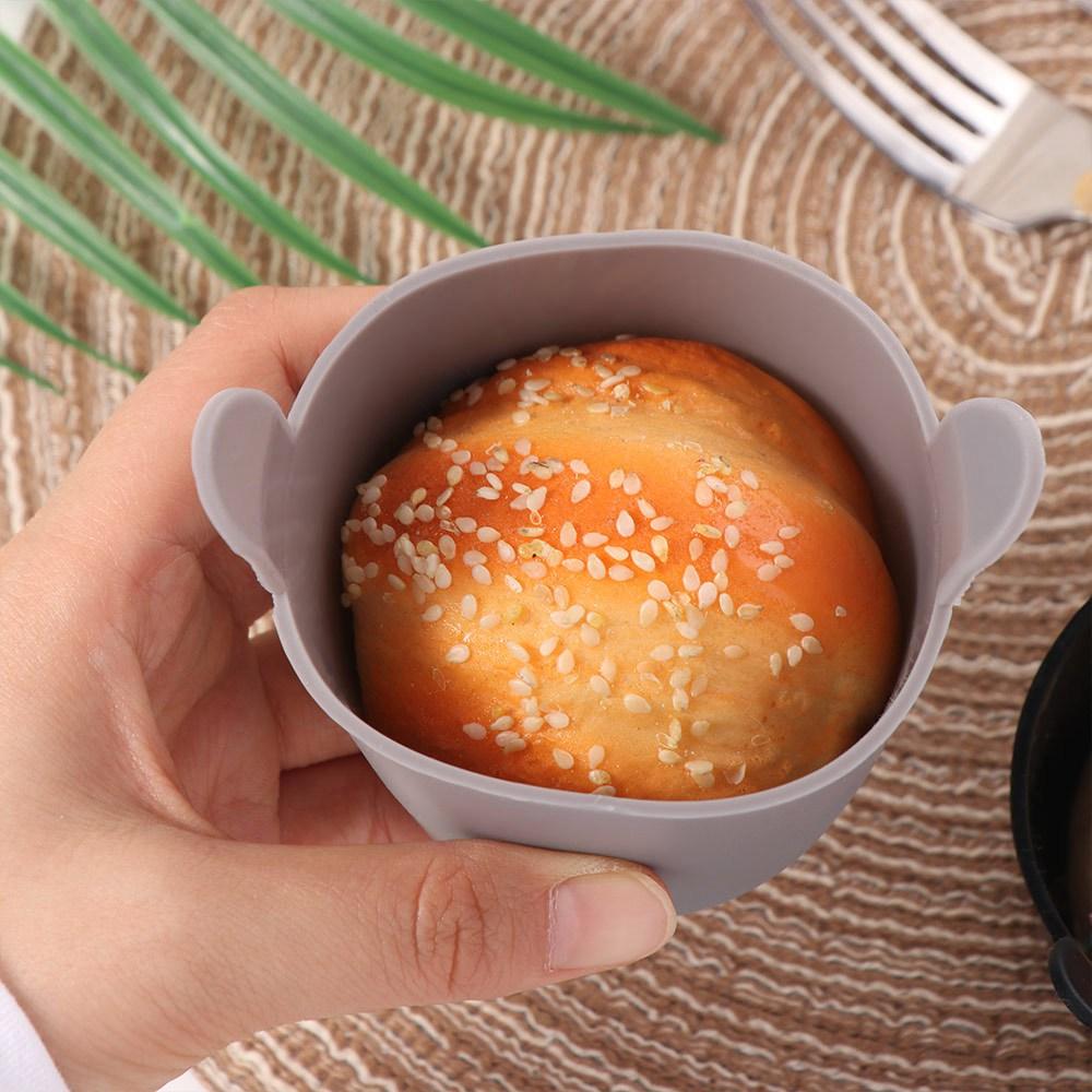 4 Pcs Non Stick Egg Cooker Mould BPA Free Air Fryer Baking Ramekins Silicone Egg Mold  Household