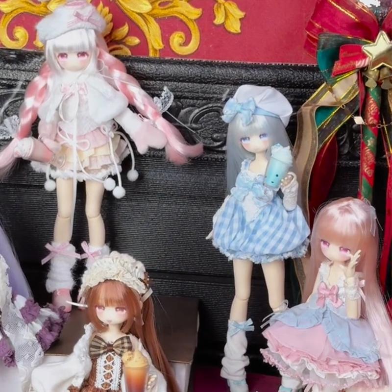 История чаепития в течение четырех сезонов Сюрприз-бокс Momotale BJD Мешок-сюрприз Милая девочка Фигурка-экшен Коробка-сюрприз Игрушки