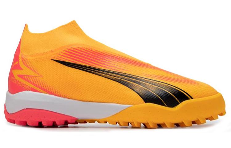 PUMA TT Turf Soccer Shoes Men's Yellow Red