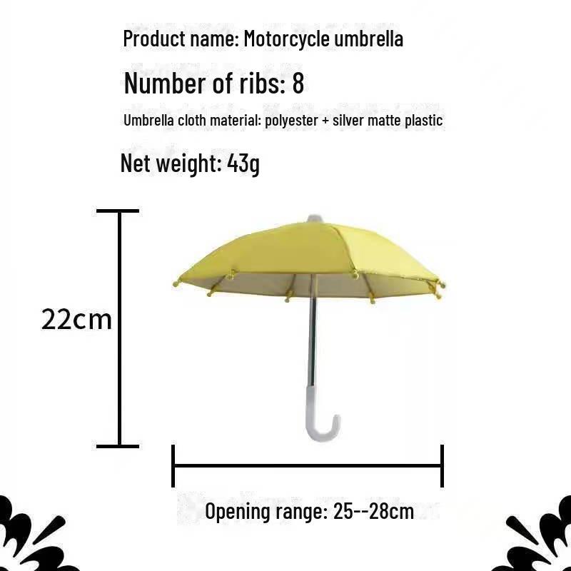 Водонепроницаемый небольшой зонт и держатель для телефона для велосипедов