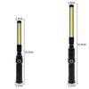 COB XPE светодиодный аварийный фонарик для кемпинга 18650 USB гаражный рабочий фонарь складной магнитный инспекционный фонарь на 360° красный стробоскоп SOS