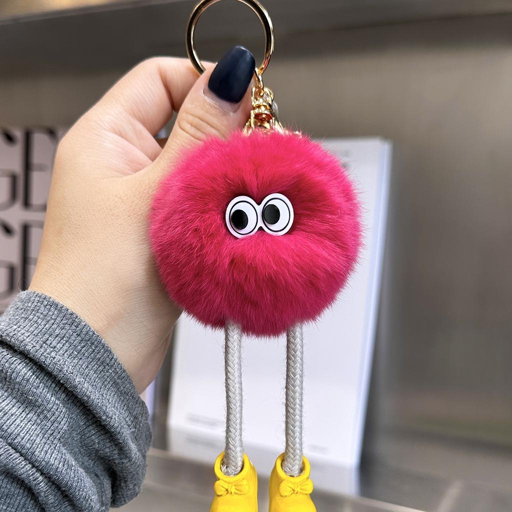 Милый мех кролика рекс, подвеска-брелок для автомобиля, плюшевая школьная сумка, подвеска в виде знаменитости, подарок.