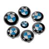 XKUGH1 For BMW New 2025 New 7pcs Car Front Emblem 7pcs Car Front Emblem Rear Badge Wheel Hub Cap Sticker for E46 E90 E60 F10 F11 F20 F3
