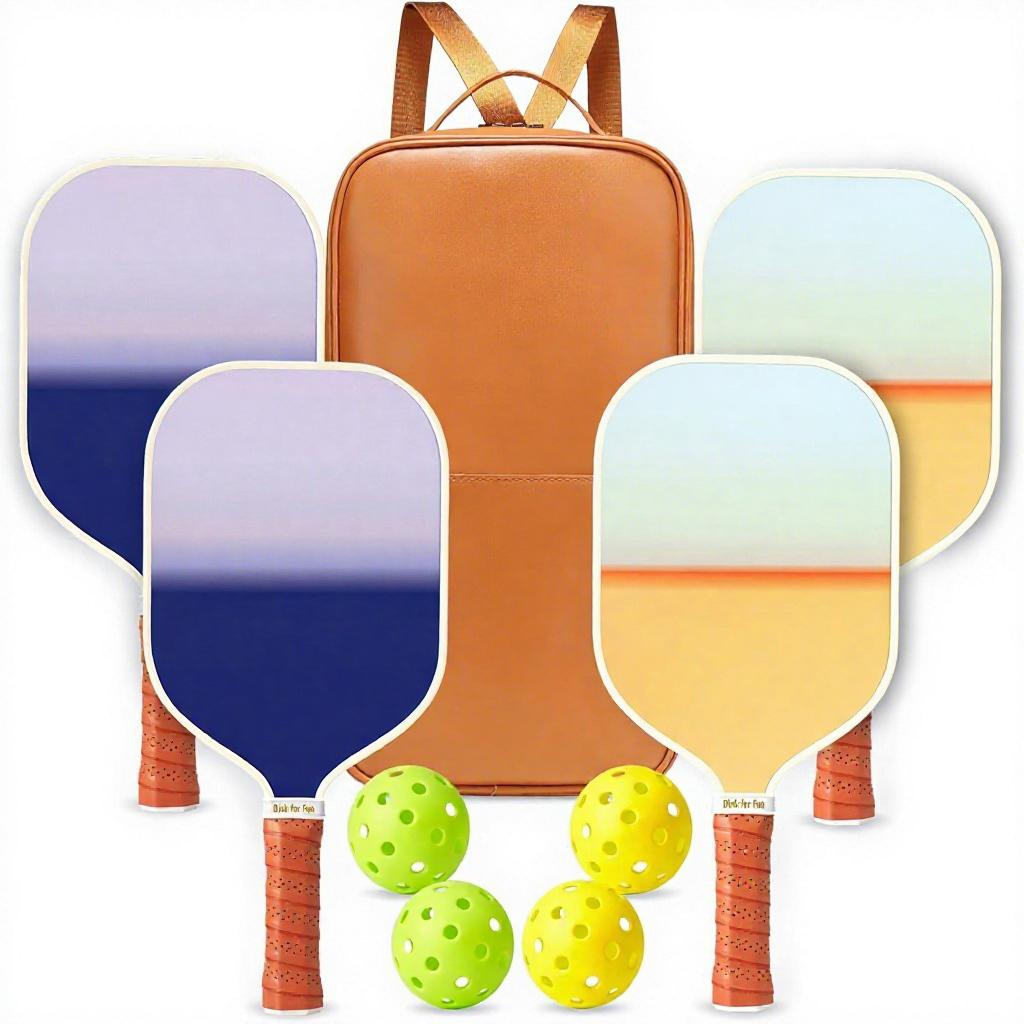 2026 Pickleball Paddles Set 2/4 USAPA Approved Graphite Fiberglass Racket 2 Paddles 4 Balls 1 Portable Carry Bag Adult 227g