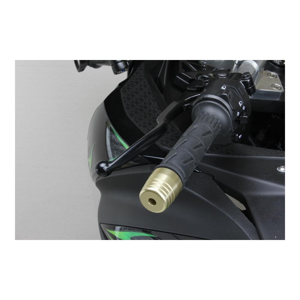 EFFEX Руль Груз Большой Конец Руля для Алюминиевой Ручки Диаметр Шампанского Золота Набор из 2 EBB301G (Совместимость с внутренним диаметром 14 мм)