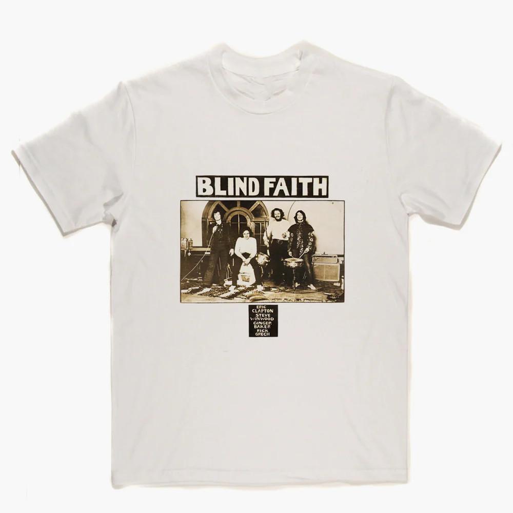 NEW Blind Faith BAND Album For Fans Cotton White S-5XL T Shirt Unisex T-Shirt