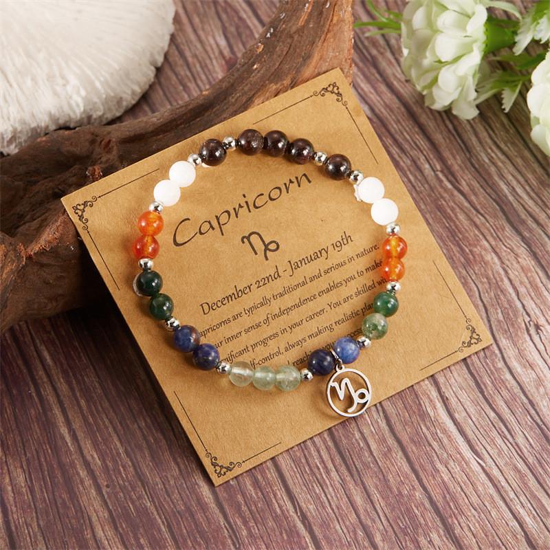 Constellation Stone Jewelry Bracelet For Women With Copper And Glass Beads For Travel