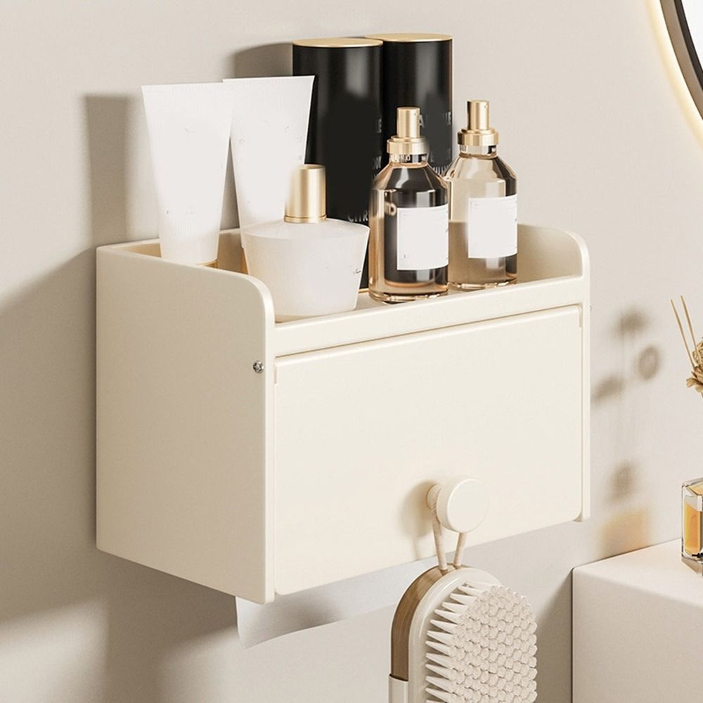 Wall Mounted Bathroom Tissue Box Waterproof Draw Tissue Box Practical Toilet Paper Holder  Bathroom
