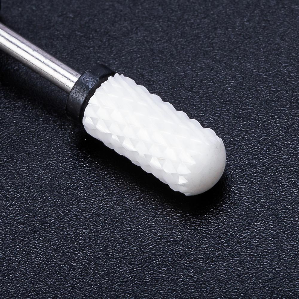 Керамическая фреза, маникюрные сверла для ногтей, электрические пилочки для ногтей, розовые, синие, шлифовальные насадки, фрезы, резак, аксессуары для заусенцев