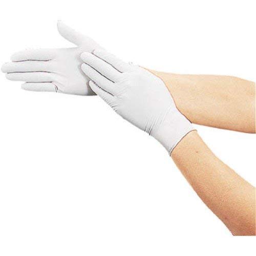 TRUSCO Nitrile Disposable Ultra-Thin Gloves M White with Powder 0.1 100 Pieces DPM6981NM M