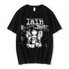 Anime Serial Experiments Lain T-Shirt Men Women Graphic T Shirts Unisex Iwakura Manga Girl Sci Fi Short Sleeve Tee Tops