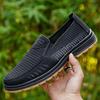 Men's Summer Breathable Slip-On Shoes - Soft Sole, Deodorant, Casual for Middle-Aged & Elderly