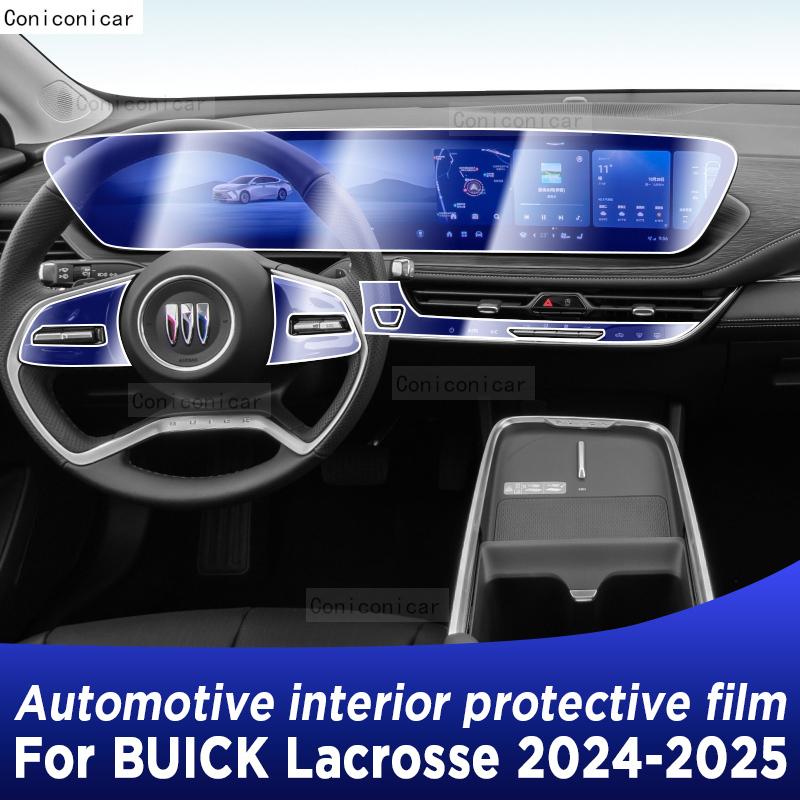 For BUICK LACROSSE 2024 2025 Panel Dashboard Navigation Automotive Interior Protective Film TPU Anti-Scratch Sticker