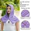 Solid Color Sunscreen Shawl Towel Cycling Cap Elastic Outdoor Sun Hat  Sports