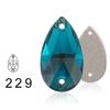Стеклянные стразы в форме слезы для одежды, платьев, пришивные хрустальные камни для рукоделия, декоративные украшения из страз, поделки
