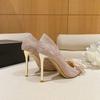Crystal Bowknot High Heels - 2025 French Stiletto Wedding & Evening Shoes