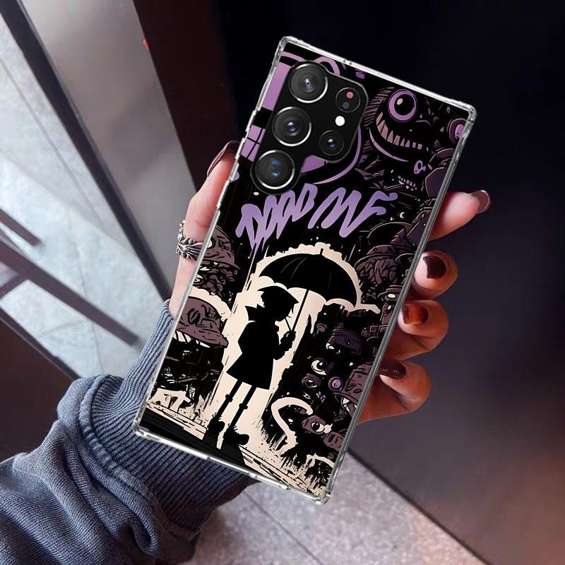 Graffiti Fashion Cool Phone Case For Samsung Galaxy S23 S24 S25 Edge S26 Ultra S22 + S21 Plus S20 FE Cover Silicone Print Shell