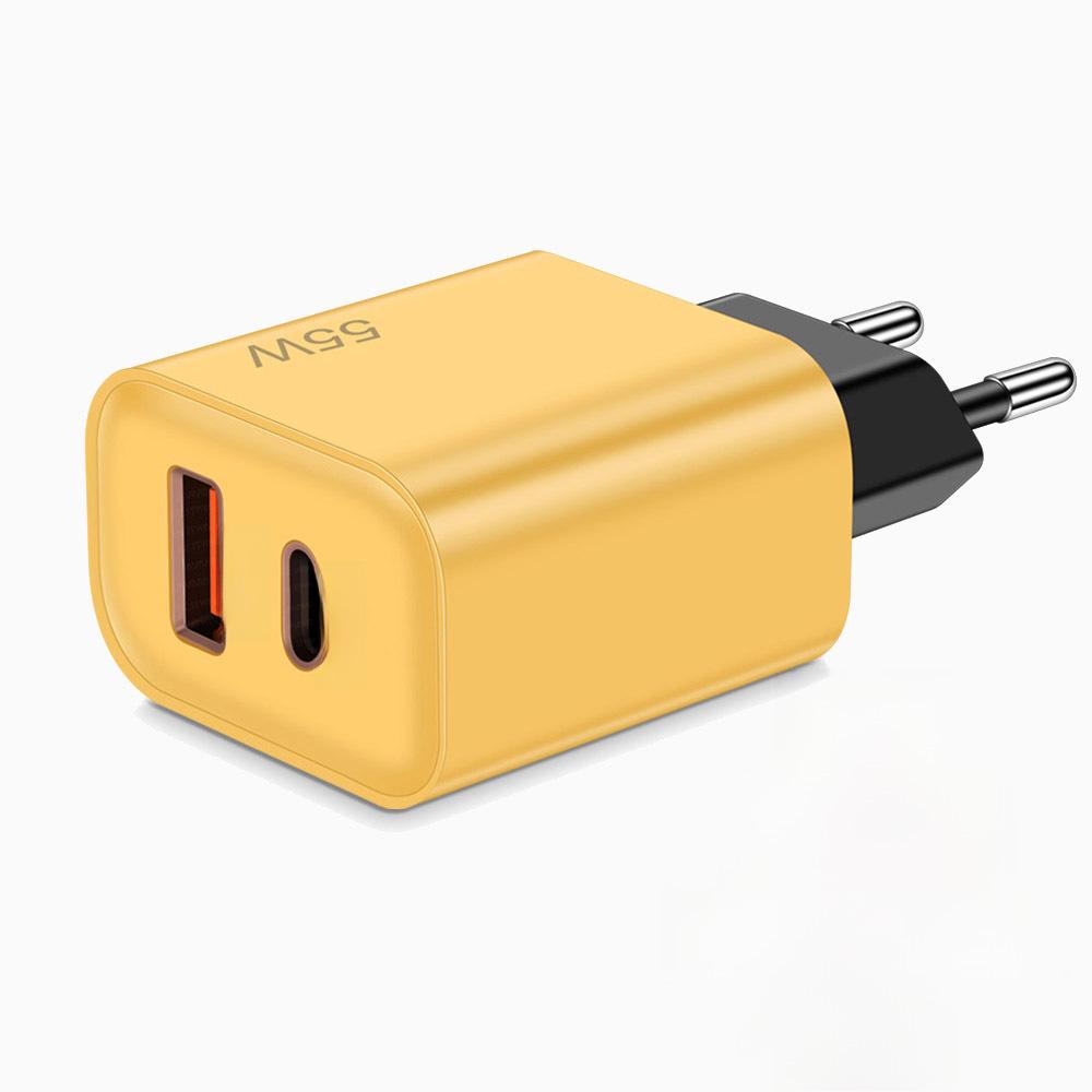 Мобильное зарядное устройство 55 Вт с двумя портами USB и Type-C PD, супербыстрая зарядка