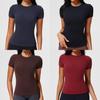 Womens Summer Yoga T Shirt With Breathable Fabric For Running And Fitness Practice