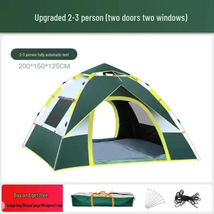 Портативная автоматическая складная палатка для кемпинга - Защита от солнца, влаги и комаров для 2-4 человек