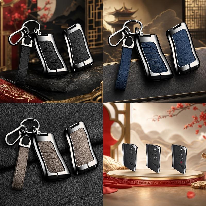 2 3 4 Buttons Suitable for Lexus NX ES UX US RC LX IS RX 200 250H 350H LS 450H 260H UX200 Zinc Alloy Leather Car Key Case