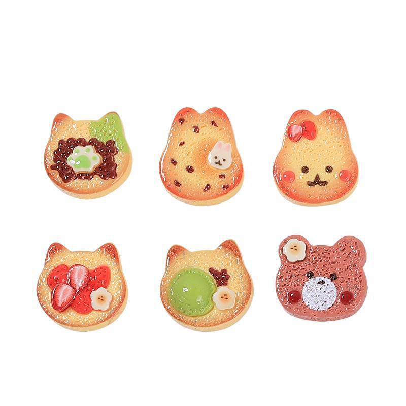 Аксессуары из смолы ручной работы: Мультяшная заколка для волос, бижутерия и украшение для пряжки обуви в виде клубничного торта