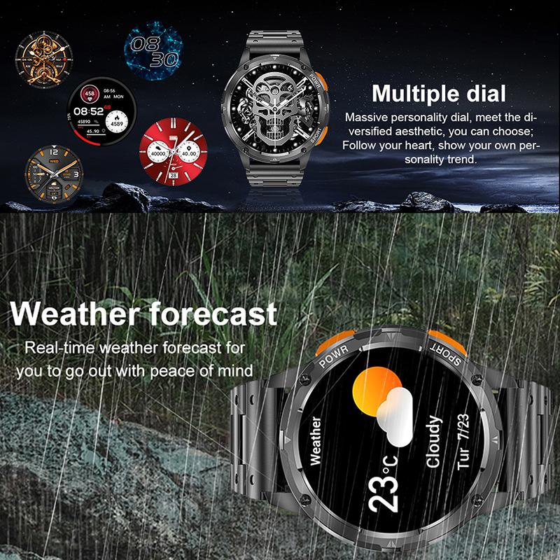 Smart Watches IP67 1.43 Inch Screen Waterproof Men's Watches Sports Watches High-definition Large-screen Low-power Waterproof Watches