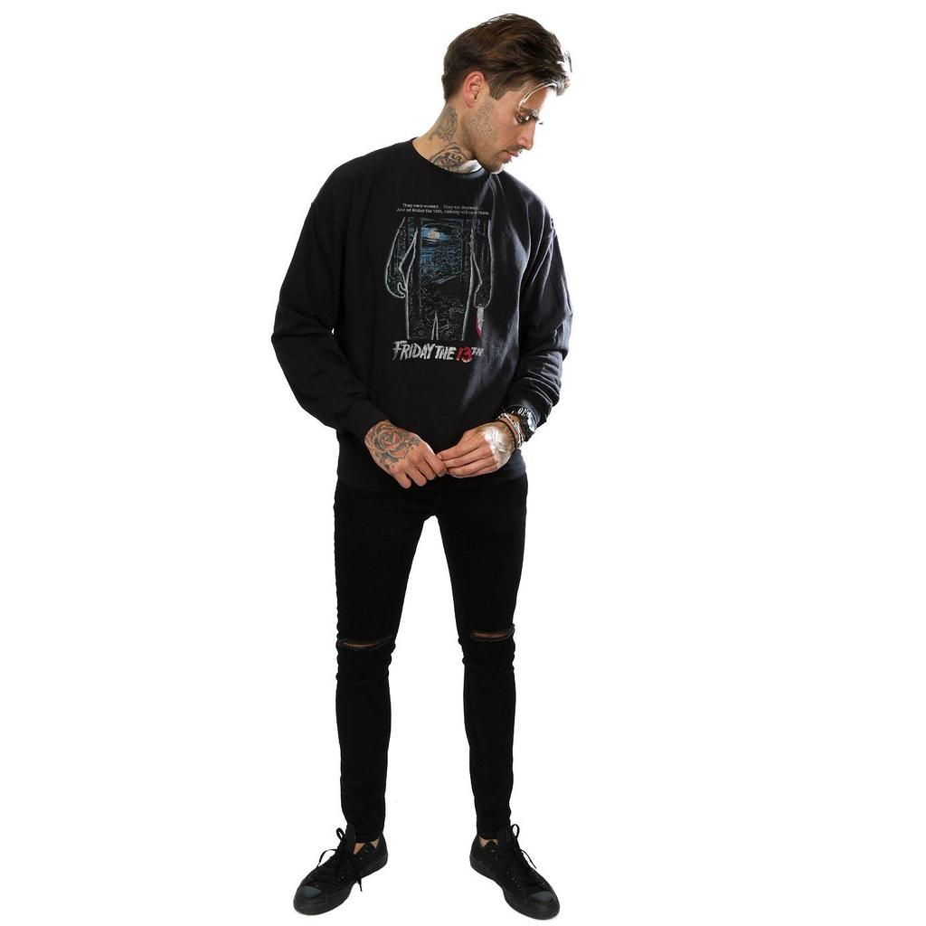Friday 13th Mens Distressed Poster Sweatshirt
