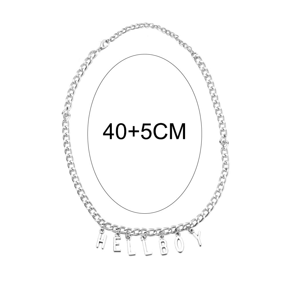 New Hip Hop Women "Hellboy" Choker Letter Bib Chain Pendant Necklaces