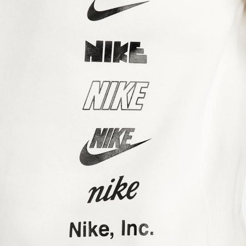Nike Логотип Буква Флис Спортивный Повседневный Свитшот Пуловер с Круглым Вырезом Комплект Унисекс топы, низ CK6366-010+DX0782-030