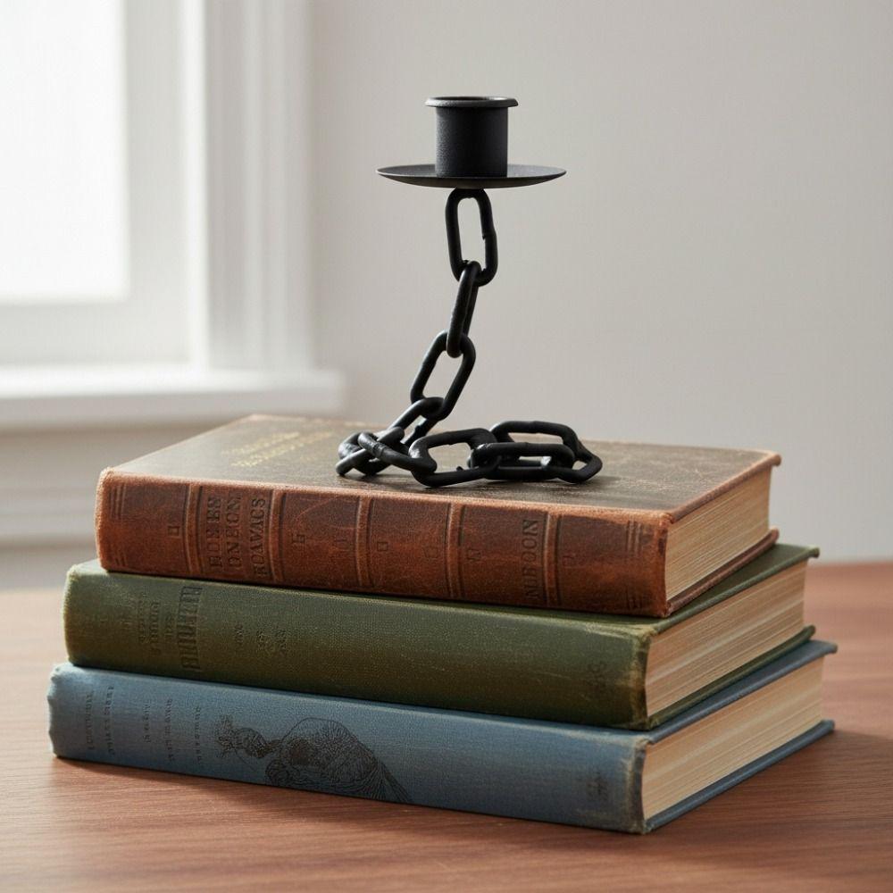 Industrial Style Dark Style Candle Holder Vintage Candle Stand Dinning Table Centerpiece Bedside
