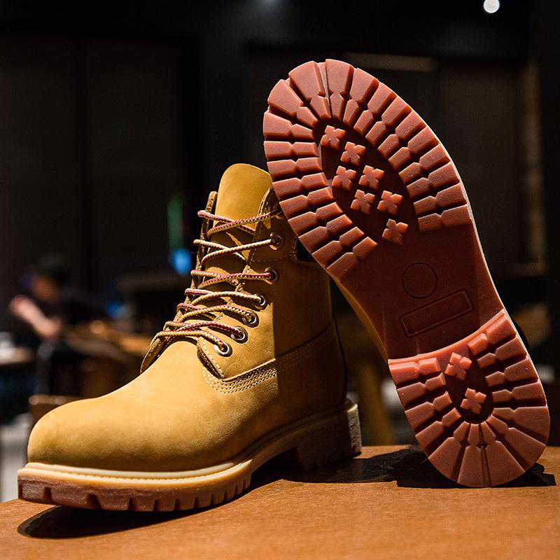 Мужские ботинки унисекс ручной работы в стиле ретро из натуральной коровьей кожи, водонепроницаемые зимние ботильоны, мужская обувь