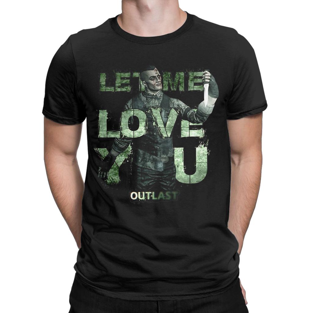 Outlast Eddie Gluskin Unisex T Shirts Casual Tee Shirt Short Sleeve Round Collar Tshirts Pure Cotton Gift Idea Tops