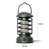 Outdoor Battery Comping Lantern Durable Waterproof Retro Lantern 3 Lighting Modes Hanging Lamp Outdoor Camping Hiking Hurricane Emergency Lights