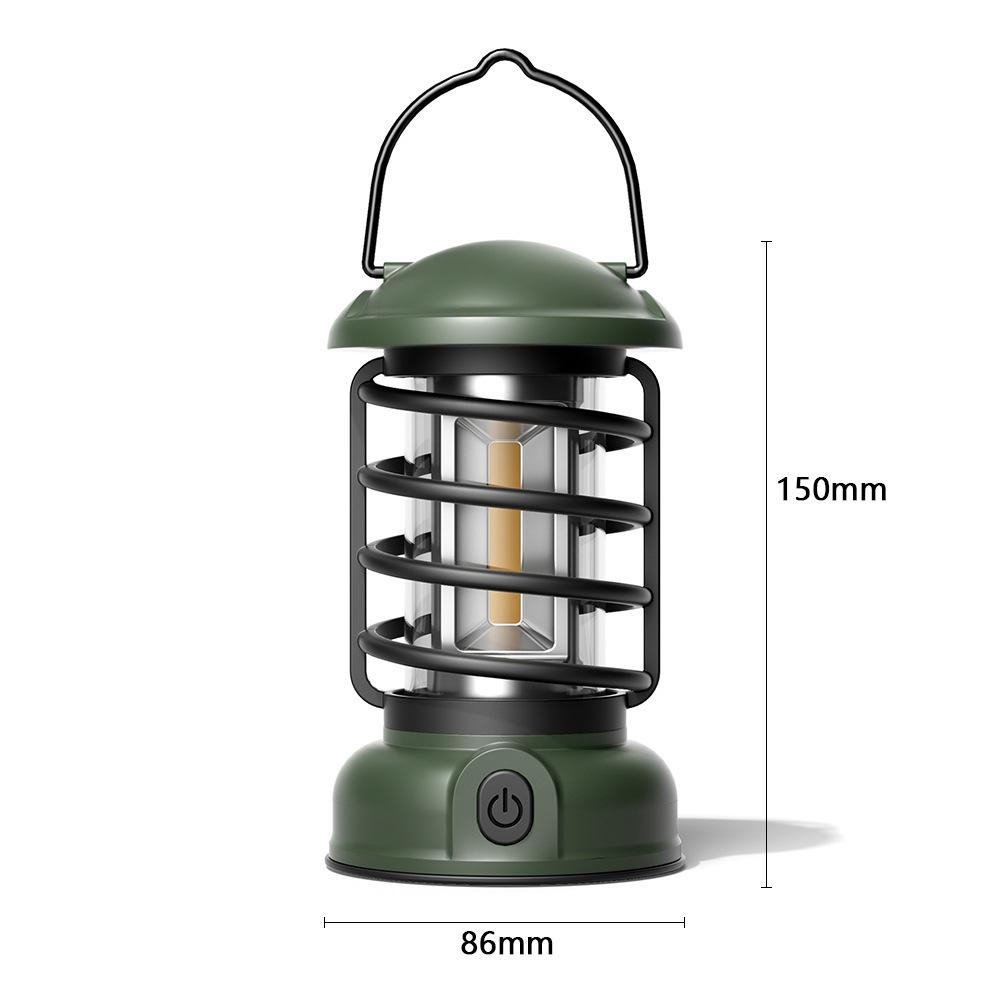 Outdoor Battery Comping Lantern Durable Waterproof Retro Lantern 3 Lighting Modes Hanging Lamp Outdoor Camping Hiking Hurricane Emergency Lights