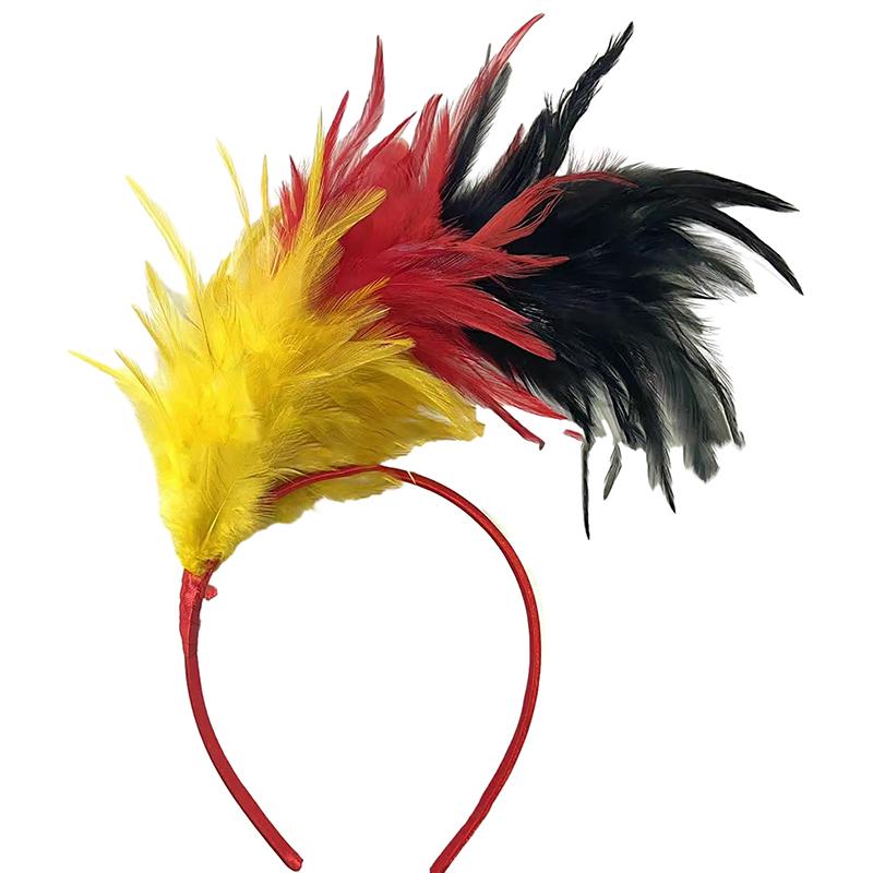 Повязка на голову с перьями, украшение для карнавальной вечеринки, танцевальное представление, повязка на голову