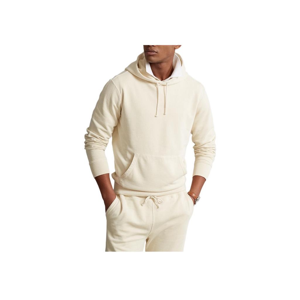 Polo Ralph Lauren FW25 Толстовка с капюшоном из хлопкового флиса однотонного цвета с вышивкой логотипа маленькой пони для мужчин MNPOKNI16822233-101